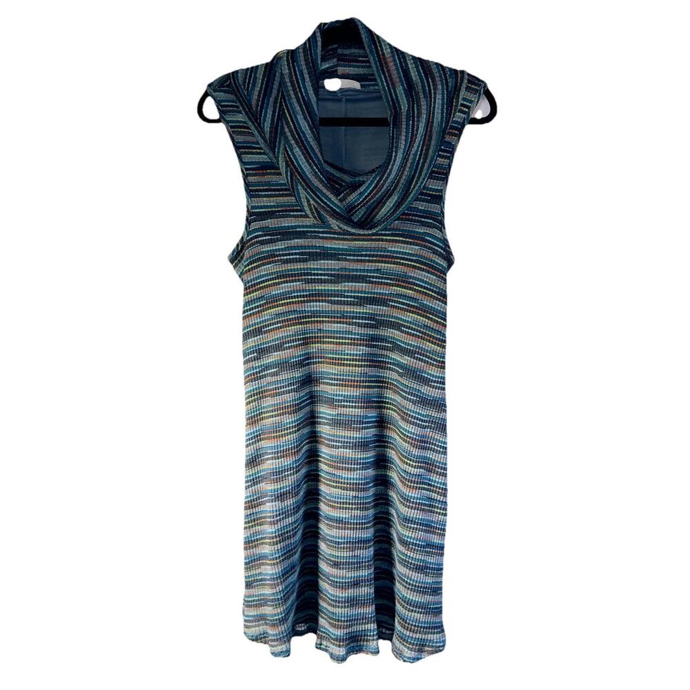 🆕ALTAR'D STATE COWL SLEEVELESS RAINBOW DRESS XS